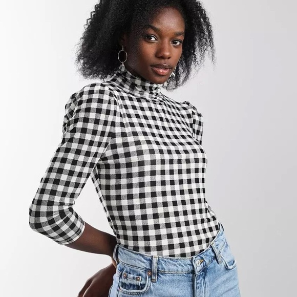 Free People Gather Gingham Tee - Picture 1 of 14